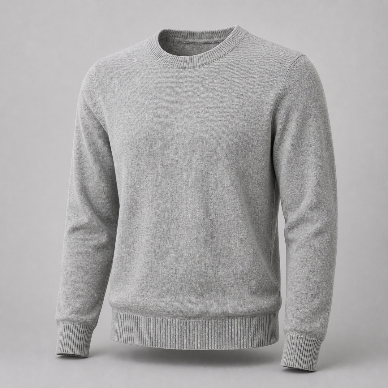 Malbon Studio Seoul Double-Knit Men's Pullover Grey model wearing golf apparel