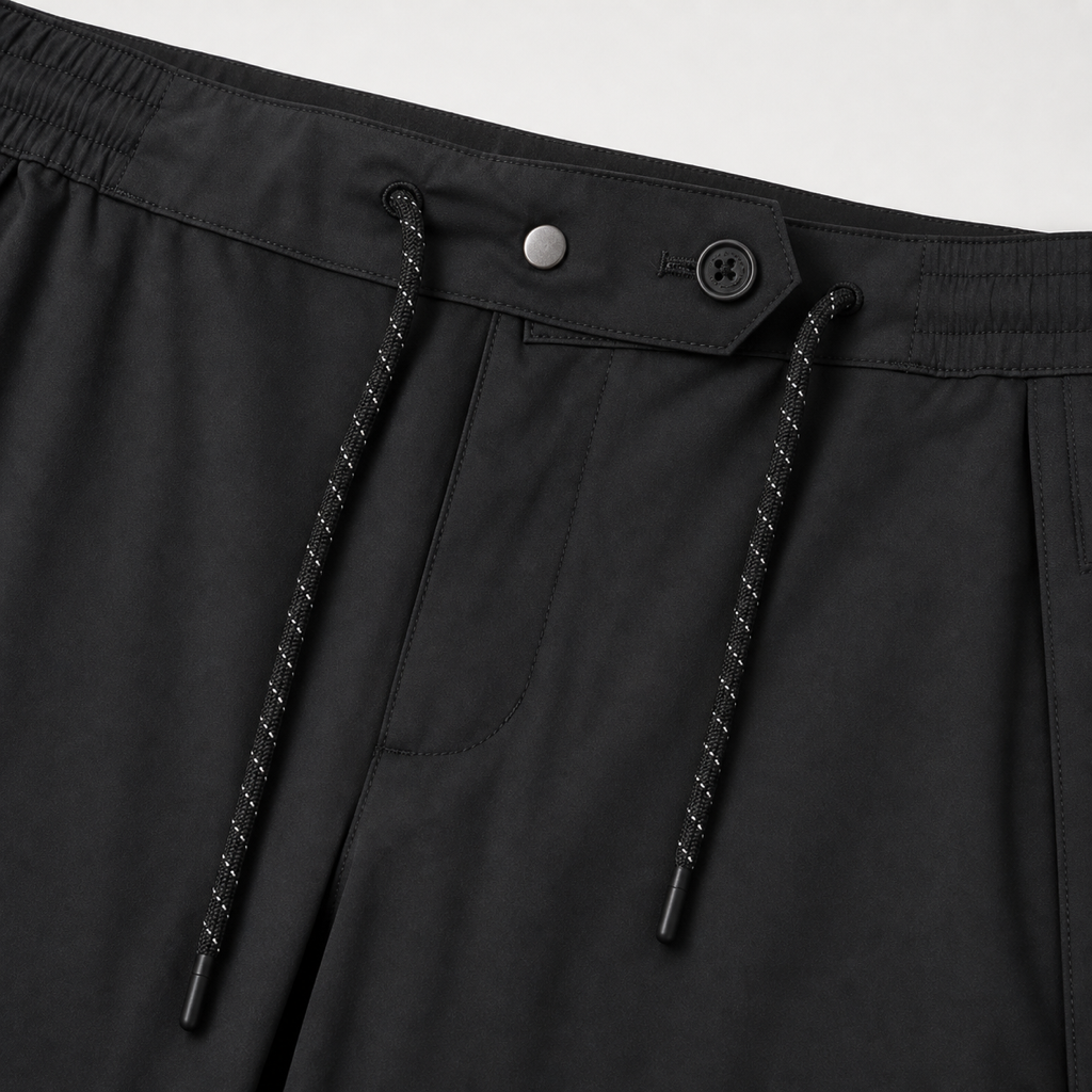 Malbon Studio Seoul Rain Pant Black Black detail view