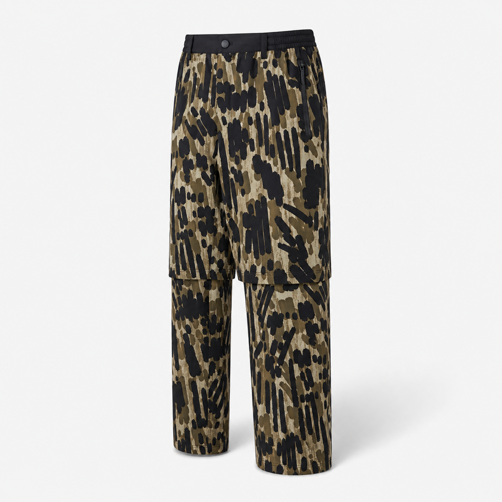 Malbon Tour Divot Camo Rain Pant Bark Camo Bark Camo front product view