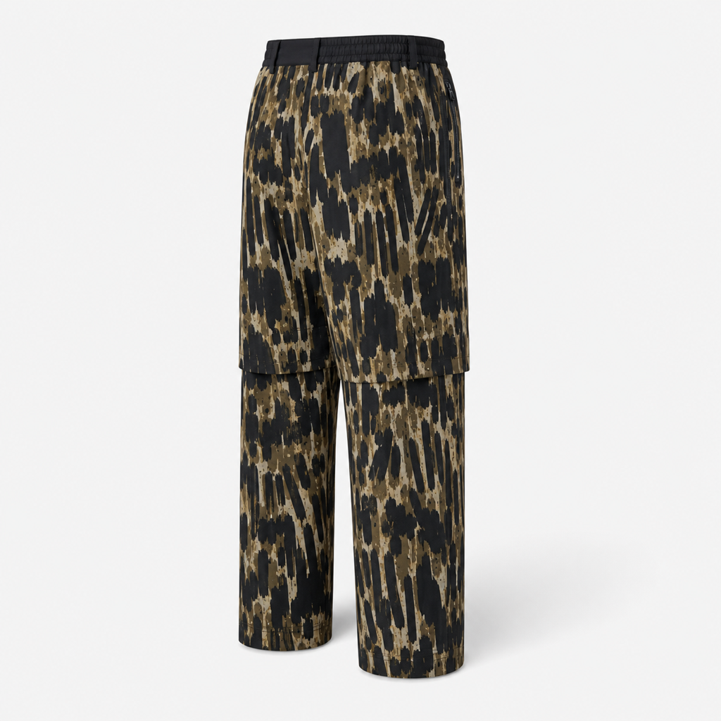 Malbon Tour Divot Camo Rain Pant Bark Camo Bark Camo back view