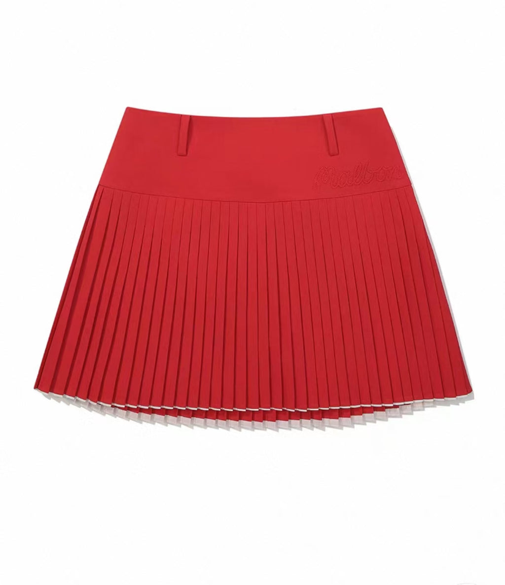 Malbon Studio Seoul Wrap Pleated Skirt